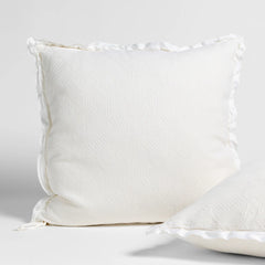Trettino Shams from Bella Notte Linens in the color Winter White.