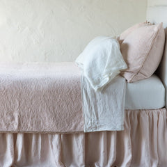 King size Adele Coverlet in the color Pearl from Bella Notte