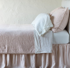 Adele Queen Coverlet in Pearl from Bella Notte Linens