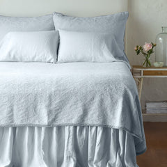 Adele Queen Coverlet in Cloud from Bella Notte Linens