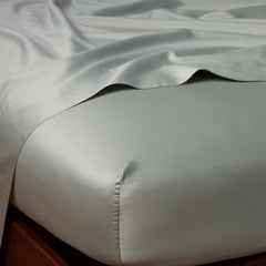 Bria Fitted Sheet in Eucalyptus from Bella Notte Linens