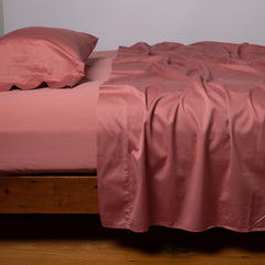 Bria Fitted Sheet in Poppy from Bella Notte Linens