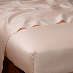 Bria King Fitted Sheet in Pearl from Bella Notte Linens