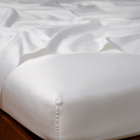 Bria Fitted Sheet - White - King