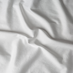 Bria Queen Fitted Sheet in Winter White from Bella Notte Linens