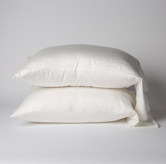 Standard Bria Pillowcase in Winter White from Bella Notte Linens