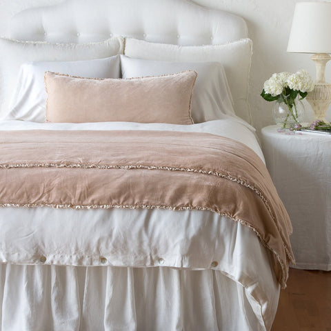 Carmen Bed End Blanket - Pearl