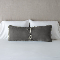 Carmen Lumbar Pillow in Fog from Bella Notte Linens