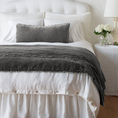 Carmen Lumbar Pillow in Fog from Bella Notte Linens