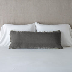 Carmen Lumbar Pillow in Fog from Bella Notte Linens