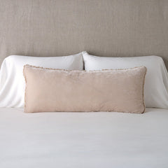 Carmen Lumbar Throw Pillow in Pearl from Bella Notte Linens