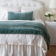 Carmen Throw Blanket in Eucalyptus from Bella Notte Linens