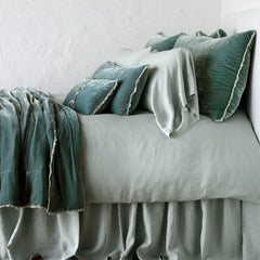 Carmen Throw Blanket in Eucalyptus from Bella Notte Linens