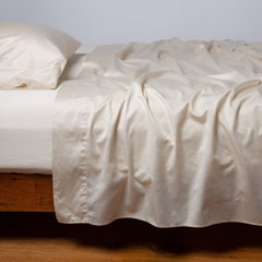 Bria Flat Sheet in Parchment from Bella Notte Linens