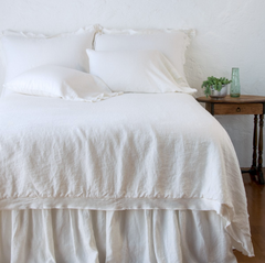 Delphine Queen Coverlet in Winter White from Bella Notte Linens