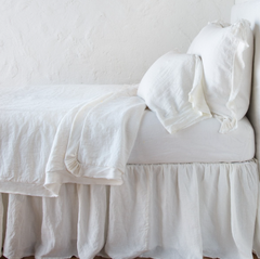 Delphine Queen Coverlet in Winter White from Bella Notte Linens