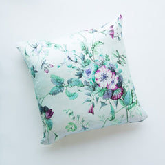 Fleur 24 x 24 Throw Pillow in Cool from Bella Notte Linens