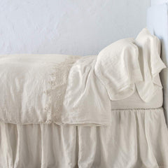 Frida Queen Flat Sheet in Parchment from Bella Notte Linens