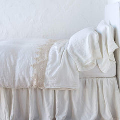 Frida King Flat Sheet in White from Bella Notte Linens