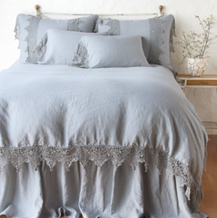 King Frida Pillowcase in Mineral from Bella Notte Linens