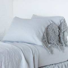 King Frida Pillowcase in Mineral from Bella Notte Linens