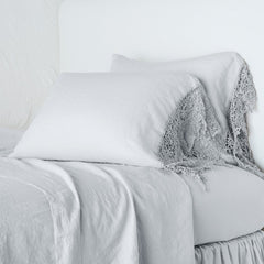 Frida Standard Pillowcase in Sterling from Bella Notte Linens