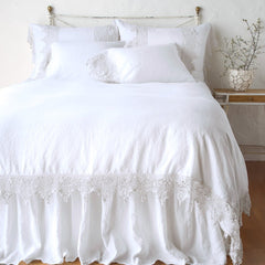 Frida Standard Pillowcase in White from Bella Notte Linens