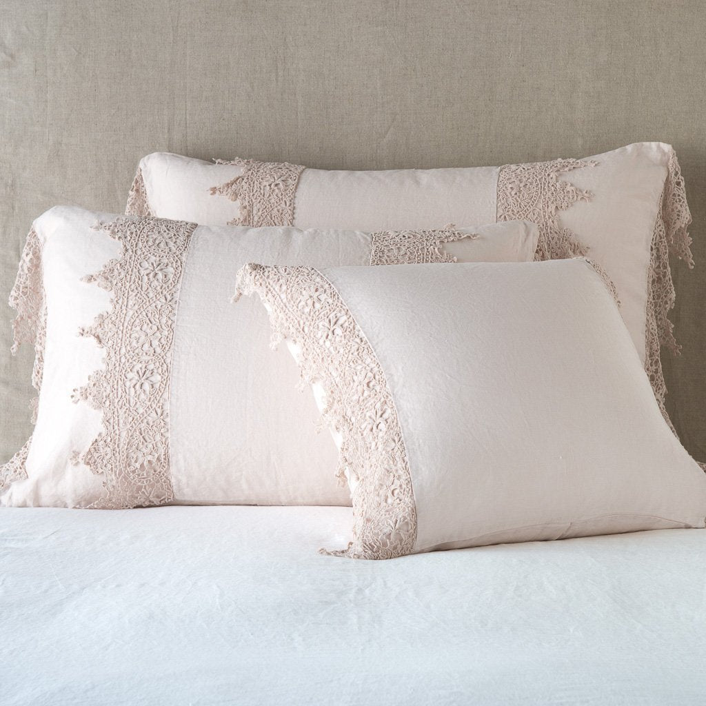 Frida Royal Sham in Pearl from Bella Notte Linens