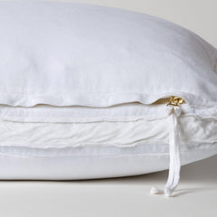 Harlow Deluxe Sham in White from Bella Notte Linens