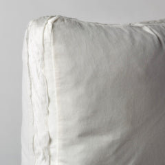 Harlow Deluxe Sham in Winter White from Bella Notte Linens