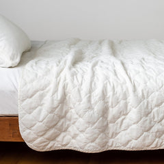 Harlow King Coverlet in Winter White from Bella Notte Linens