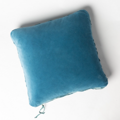 Harlow Square Throw Pillow in Cenote from Bella Notte Linens