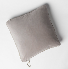 Harlow Square Throw Pillow in Fog from Bella Notte Linens