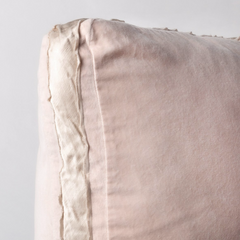 Harlow Square Throw Pillow in Pearl from Bella Notte Linens