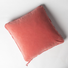 Harlow Square Throw Pillow in Poppy from Bella Notte Linens