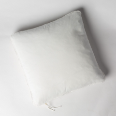 Harlow Square Throw Pillow in Winter White from Bella Notte Linens