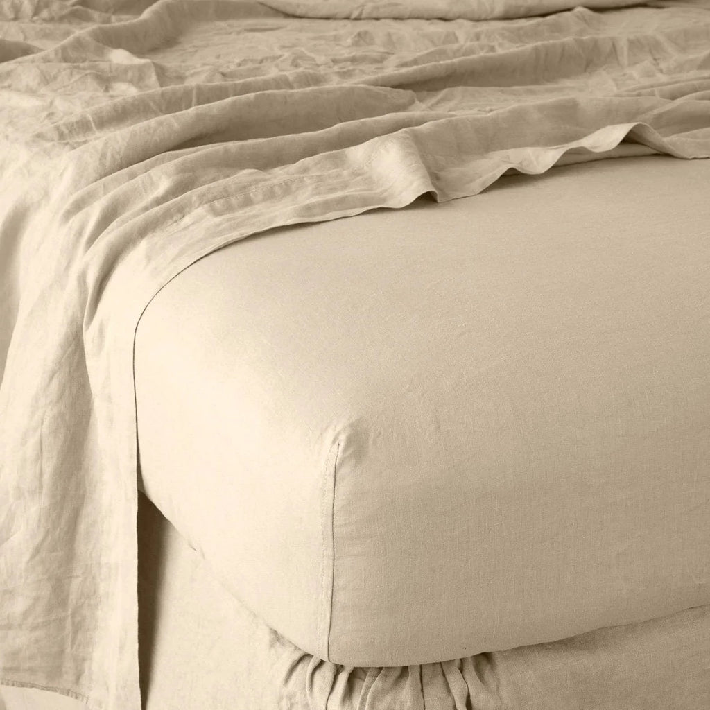 Linen King Fitted Sheet in Honeycomb from Bella Notte Linens