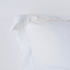 Linen King Sham in White from Bella Notte Linens