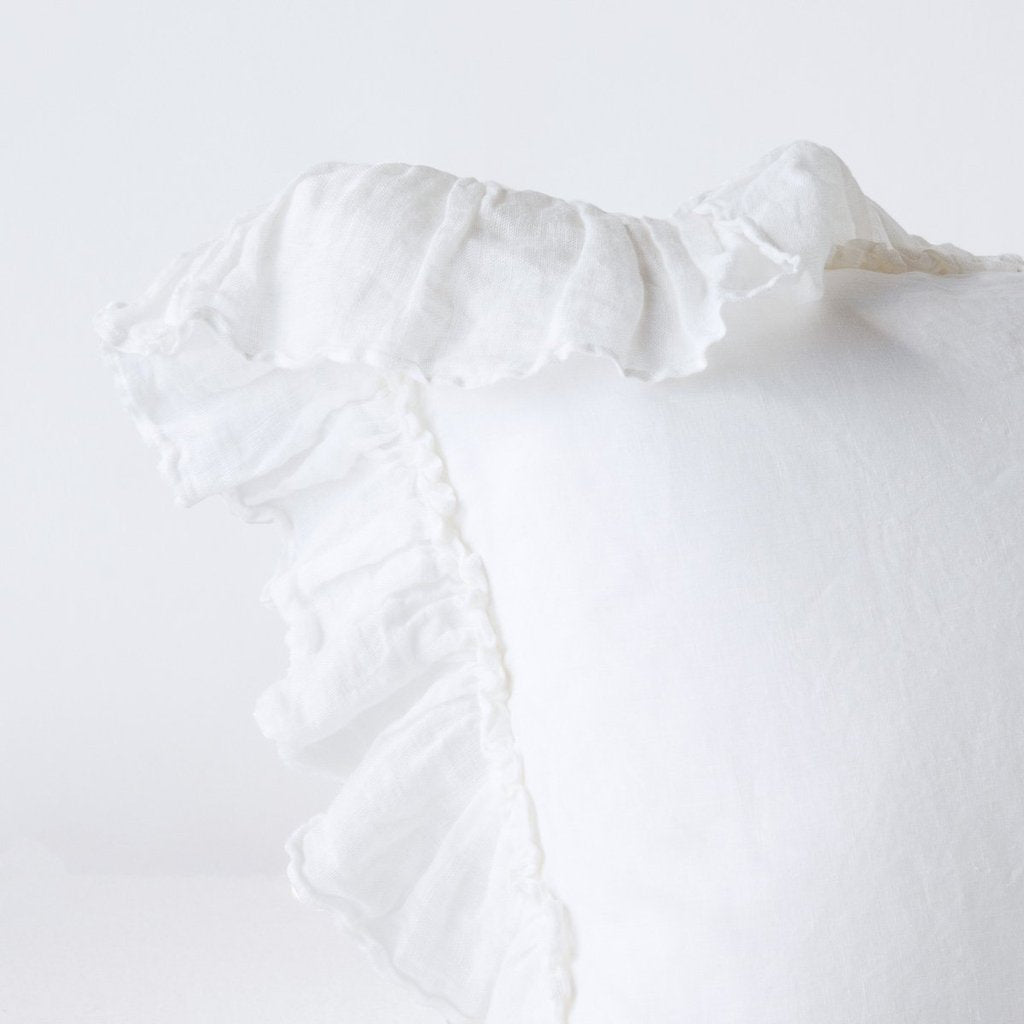 Linen Whisper Deluxe Sham in White from Bella Notte Linens