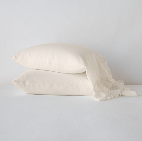 Linen Whisper Pillowcase - Parchment - King
