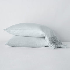 Linen Whisper Standard Pillowcase in Cloud from Bella Notte Linens