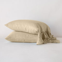 Linen Whisper Pillowcase in Honeycomb from Bella Notte Linens