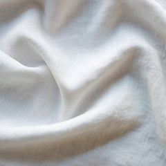 Linen Whisper King Pillowcase in White from Bella Notte Linens