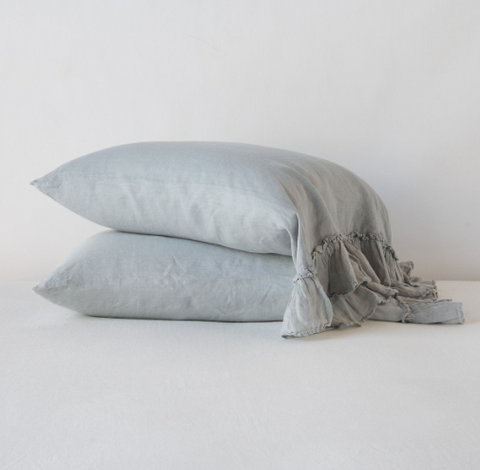Linen Whisper Pillowcase - Mineral - Standard