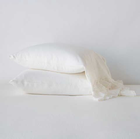 Linen Whisper Pillowcase - Winter White - Standard