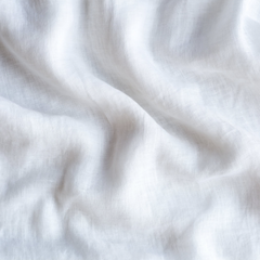 Standard Linen Whisper Pillowcase in Winter White from Bella Notte Linens