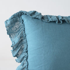 Linen Whisper Sham from Bella Notte Linens in the color Cenote.