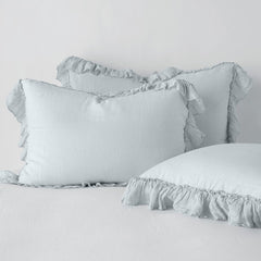 Linen Whisper Shams from Bella Notte Linens in the color Cloud.