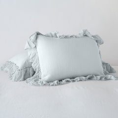 Linen Whisper Shams from Bella Notte Linens in the color Cloud.