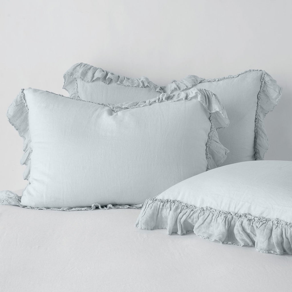 Linen Whisper Standard Sham in Cloud from Bella Notte